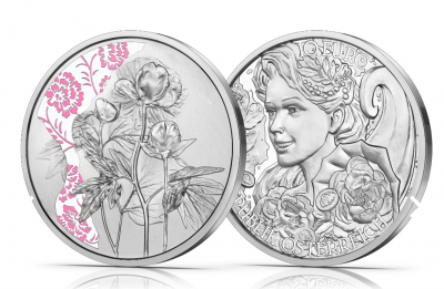10 Euro Silber Österreich 2024 PP - Pfingstrose